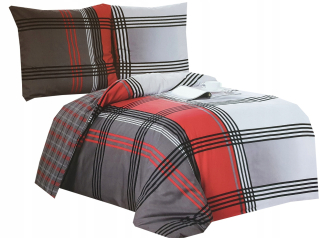 Kompletný set posteľných obliečok - Bavlnená posteľná bielizeň 160x200 Satin Elway Nové návrhy