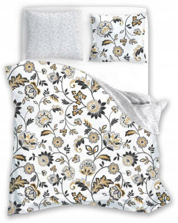 Kompletný set posteľných obliečok - Dark One -Color Bedding Graphit 160x200 -70x80