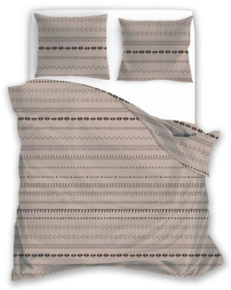 Kompletný set posteľných obliečok - Flanel Bedding 160x200 Vianočné Poľsko