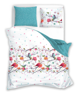 Kompletný set posteľných obliečok - Posteľná bielizeň 160x240+2x70x80 100% bavlna, vankúše