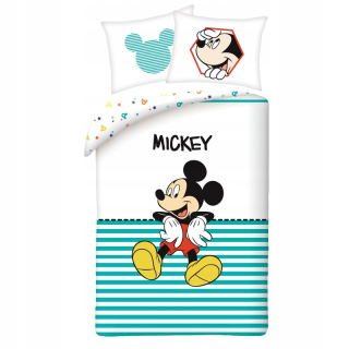 Kompletný set posteľných obliečok - Posteľná myš Mickey Mickey Mouse Disney 140x200