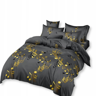 Kompletný set posteľných obliečok - Mládežnícka posteľná bielizeň 160x200 Hudba 2292 160x200