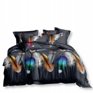 Kompletný set posteľných obliečok - Saténová posteľná bielizeň 160x200 perie 2050 - 160x200