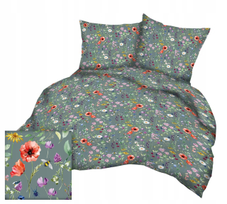 Kompletný set posteľných obliečok - Bavlnená podstielka 140x200 Jasiek 126GRF vankúš