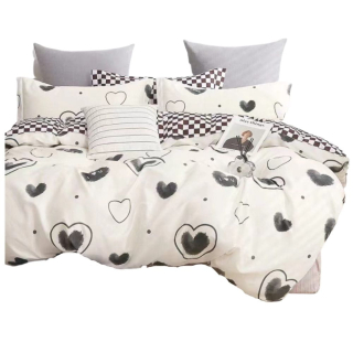 Kompletný set posteľných obliečok - Biela bavlnená podstielka 180x200cm 3 diely