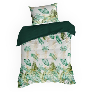 Kompletný set posteľných obliečok - Čierna súprava podstielky 160x200 s kvetmi Roses