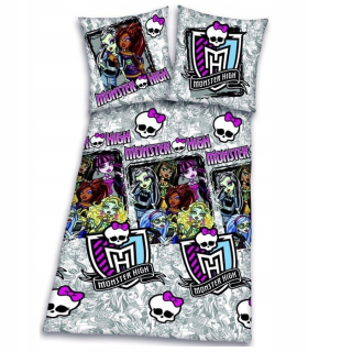 Kompletný set posteľných obliečok - Slečna Lucy Monster High Disney Detská posteľná bielizeň