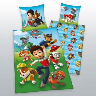 Kompletný set posteľných obliečok - Detská podstielka Patrol 160x200 bavlna
