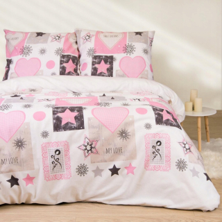 Kompletný set posteľných obliečok - Sada podstielky 160x200 Poľsko 100% bavlna WZ124