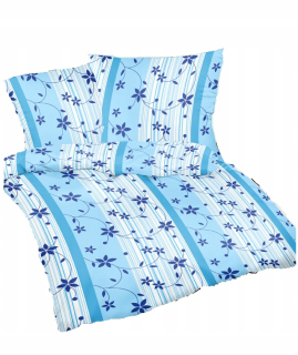 Kompletný set posteľných obliečok - Flanel podstielka 160x200 Jasiek vankúš 097 mal