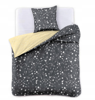 Kompletný set posteľných obliečok - Mäkká podstielka s dvojitým vzorom 155x220 cm