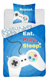 Kompletný set posteľných obliečok - Gaming Gamer pre mládež 160x200