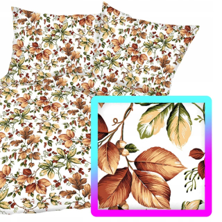 Kompletný set posteľných obliečok - Jesenný vánok farebná sada 160x200 cm