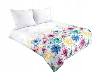 Kompletný set posteľných obliečok - Posteľná bielizeň s ozdôbkami Bianka Biała 220x200 70x80
