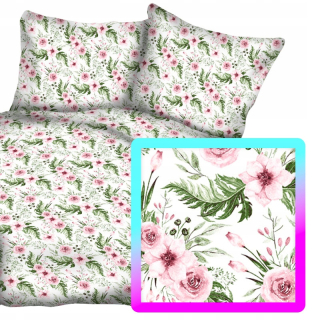 Kompletný set posteľných obliečok - Posteľná bielizeň 200x220 + 2 vankúše 50x70 s listom