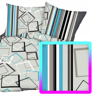 Kompletný set posteľných obliečok - Plešová posteľná bielizeň 200x220 bavlnená zebra