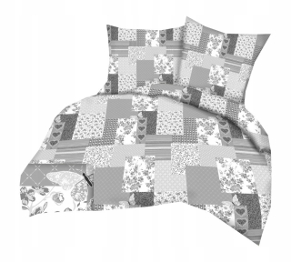 Kompletný set posteľných obliečok - Podstielka s kôrom 160x200 +2 ks. 70x80 Gold Paczwork M