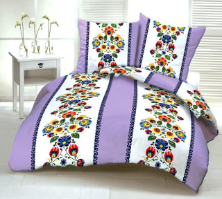 Kompletný set posteľných obliečok - Bavlnená podstielka 160x200 Glamour Ornament