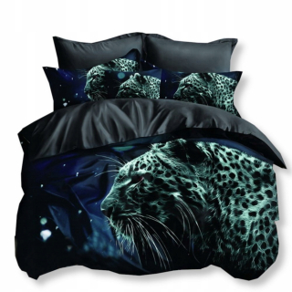 Kompletný set posteľných obliečok - Posteľná bielizeň so zvieratami 160x200 Panther 1490