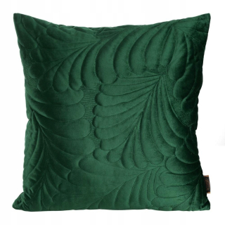 Obliečka na vankúš - Vankúš 45x45 Zelené listy tmavého velora