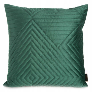 Obliečka na vankúš - Vankúš 45x45 Zelený tmavý velor