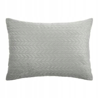Obliečka na vankúš - Vankúš 50x70 Gray Velor s motívom rybej kosti