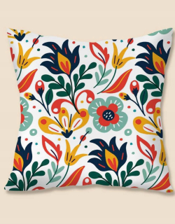 Obliečka na vankúš - Dekoratívne vankúš 45x45 kvety Soft Meadow