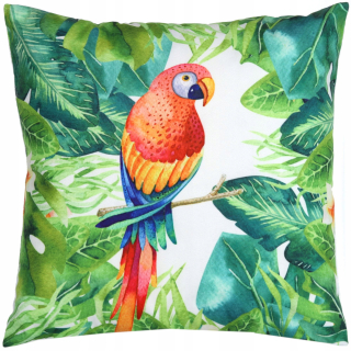 Obliečka na vankúš - Dekoratívne vankúš 45x45 Zelené listy papagájov