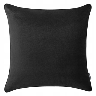 Obliečka na vankúš - Vankúš pre dekoratívne vankúšové velor čierne 45x45