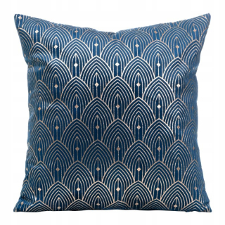 Obliečka na vankúš - Velvet vankúš 45x45 pre Agnes Navy Blue Curtains