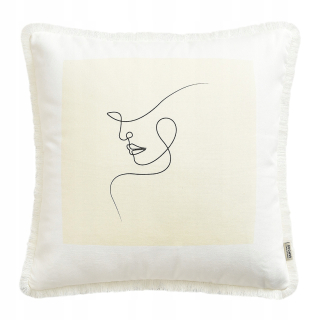 Obliečka na vankúš - Dekoratívne vankúš 45x45 dekoratívna biela bonita