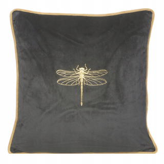 Obliečka na vankúš - Dekoratívna vankúšová skrinka z vlny 45x45 Lori Black/Pln Wool
