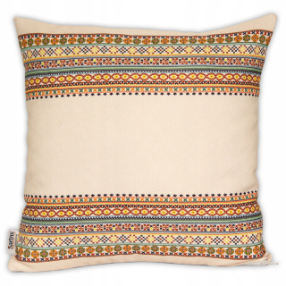 Obliečka na vankúš - Vankúš Folk Krzczonowski Beige bez poplatku