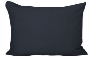 Obliečka na vankúš - Matný vankúš čierny čierny 70x80 bavlna
