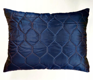 Obliečka na vankúš - Dekoratívne vankúše 50x70 Seda indigo granátové jablko