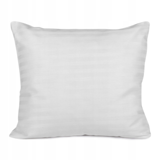 Obliečka na vankúš - Bavlnená saténová vankúšová skrine Cizgili White/50x60.