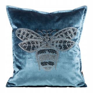 Obliečka na vankúš - Velvet vankúš 45x45 kráľovská 2 modrá
