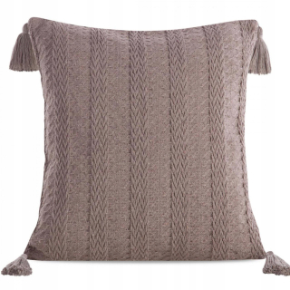 Obliečka na vankúš - Vankúš s okrajmi pre bronzový vankúš Boho/8 45x45