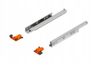 Zásuvkové výsuvy - Comfort Slide Rejs 40 kg L-500 PW Push Guides