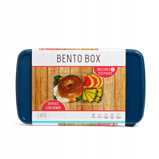 Bento box oddiel, modrá