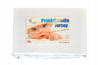 Plachta na posteľ - List 120x200 Jersey 100% bavlnená guma 02