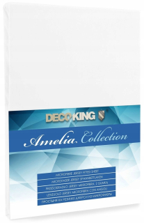Plachta na posteľ - Amelia 120-140x200+30 biela dekácia list