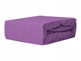 Kompletný set posteľných obliečok - Terry list 180x200 s gumovým pásom Dark Heather