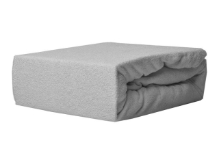 Plachta na posteľ - Terry List 200x220 so sivou gumou