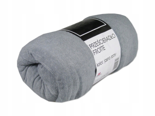 Plachta na posteľ - Frotte Store 90x200cm s gumovým pásom svetlo šedou farbou