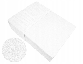 Plachta na posteľ - Terry list s gumovým pásmom 160x200 biela 25 cm
