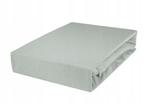 Plachta na posteľ - Jersey List s elastickým pásmom 120x200 Gray 20 cm