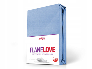 Plachta na posteľ - Flanel list s gumovým pásmom 160x200 modrý