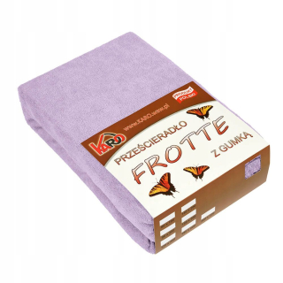 Plachta na posteľ - Terry list s gumou 160x200 Heather