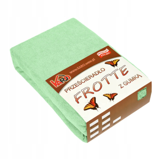 Plachta na posteľ - Terry list s 180x200 Celadon Band
